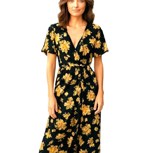 Xhilaration XXL Women's BOHO Maxi Pantsuit Jumpsuit Plus Size 2X 2Xl 18W 20W - Picture 1 of 8